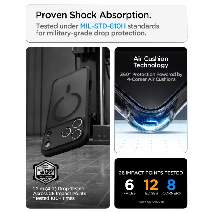Spigen Ultra Hybrid MagSafe case for iPhone 18 Pro Max / 17 Pro Max - frost black