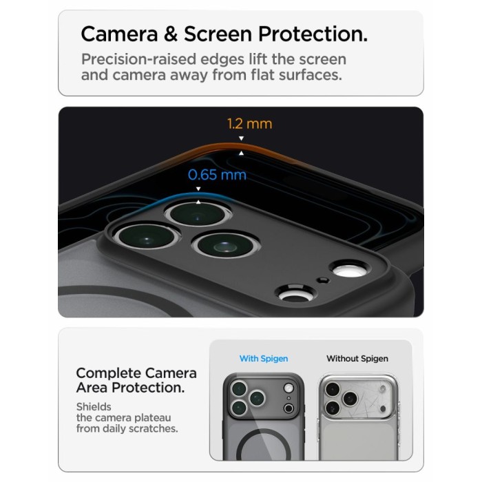 Spigen Ultra Hybrid MagSafe case for iPhone 18 Pro Max / 17 Pro Max - frost black