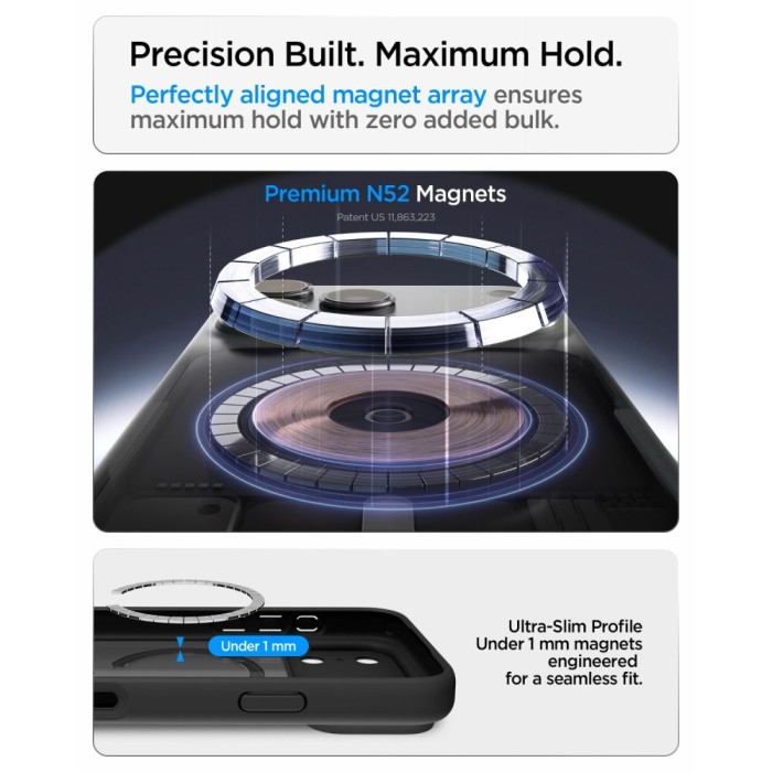 Spigen Ultra Hybrid MagSafe case for iPhone 18 Pro Max / 17 Pro Max - frost black