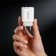 Wozinsky WLS-20W 20W USB-A USB-C Wall Charger with 1m USB-C - USB-C Cable - White