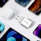 Wozinsky WLS-20W 20W USB-A USB-C Wall Charger with 1m USB-C - USB-C Cable - White