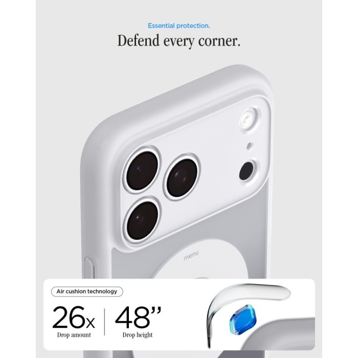 Spigen Ultra Hybrid MagSafe case for iPhone 18 Pro Max / 17 Pro Max - silver