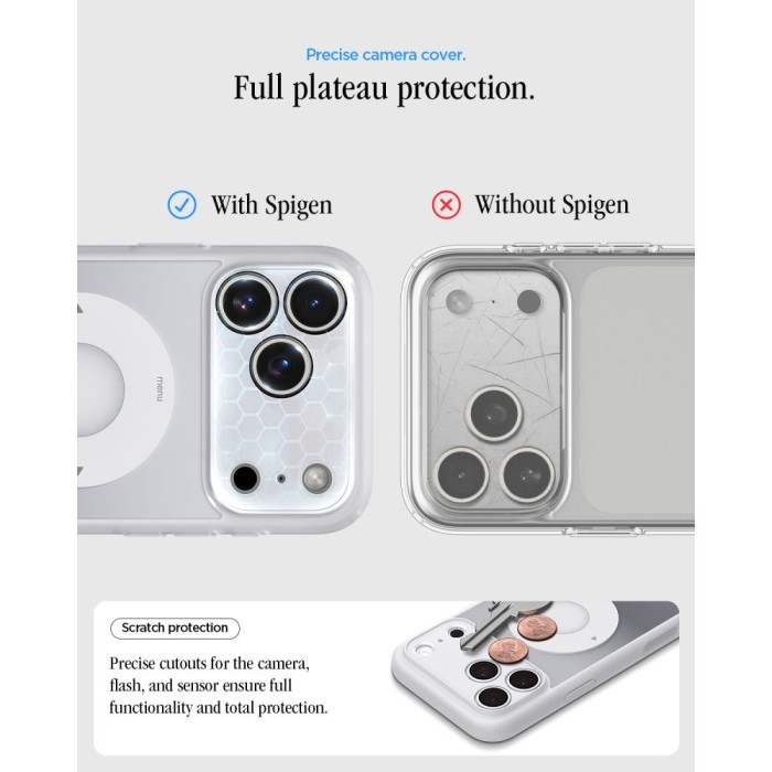Spigen Ultra Hybrid MagSafe case for iPhone 18 Pro Max / 17 Pro Max - silver