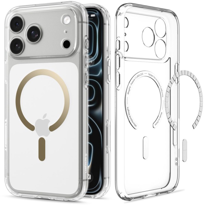 Spigen Ultra Hybrid MagSafe Case for iPhone 18 Pro Max / 17 Pro Max - Transparent Gold