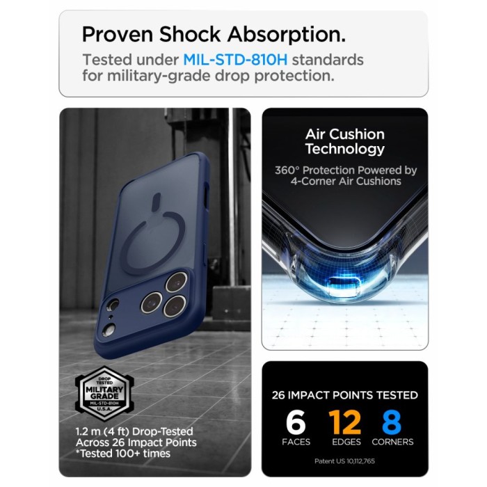 Spigen Ultra Hybrid MagSafe Case for iPhone 18 Pro Max / 17 Pro Max - Dark Blue