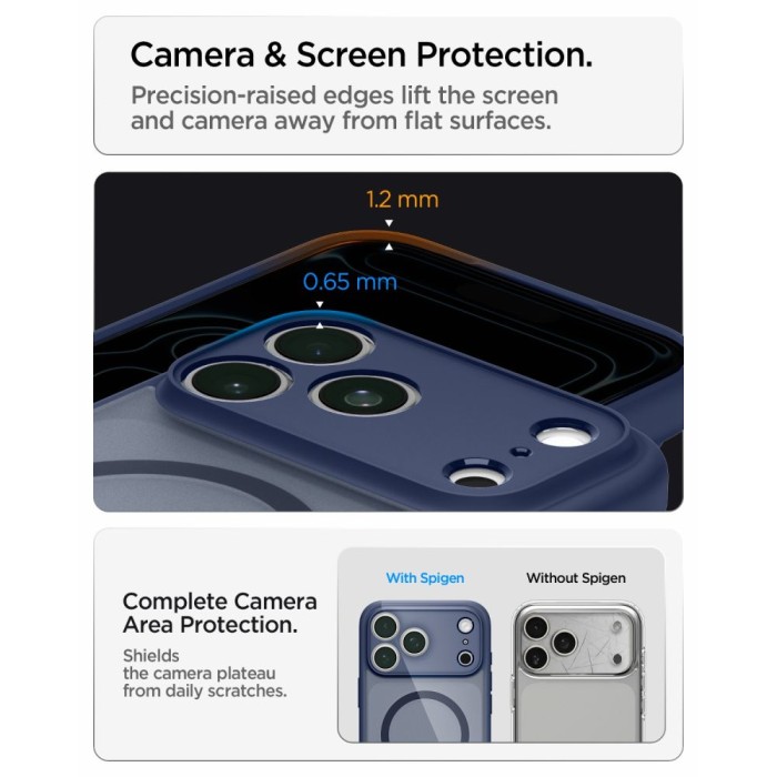 Spigen Ultra Hybrid MagSafe Case for iPhone 18 Pro Max / 17 Pro Max - Dark Blue