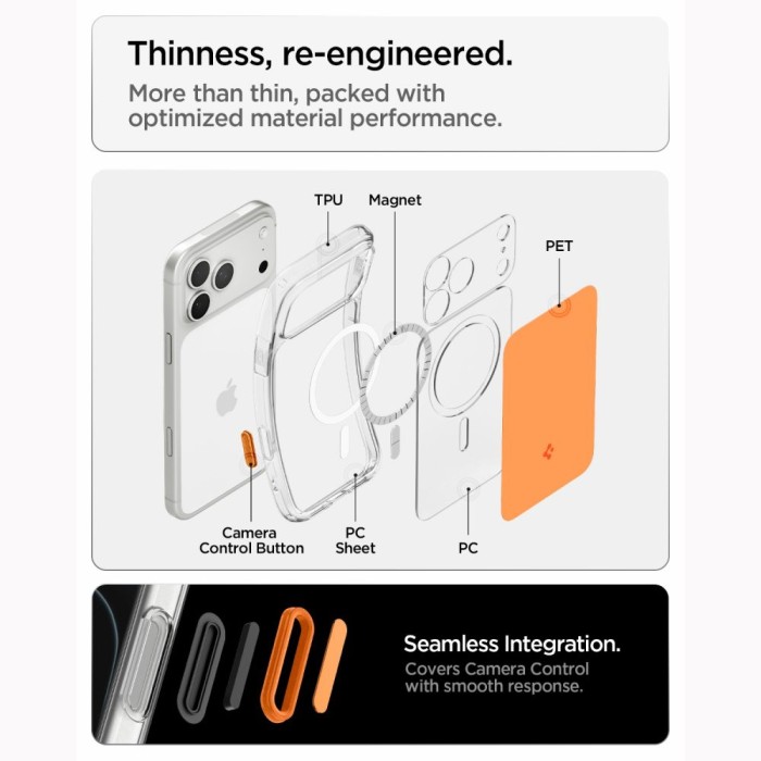 Spigen Ultra Hybrid MagSafe Case for iPhone 18 Pro Max / 17 Pro Max - Orange