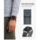 Spigen Athlex Air M Strap for Apple Watch 44 / 45 / 46 / 49 mm - Black and Gray