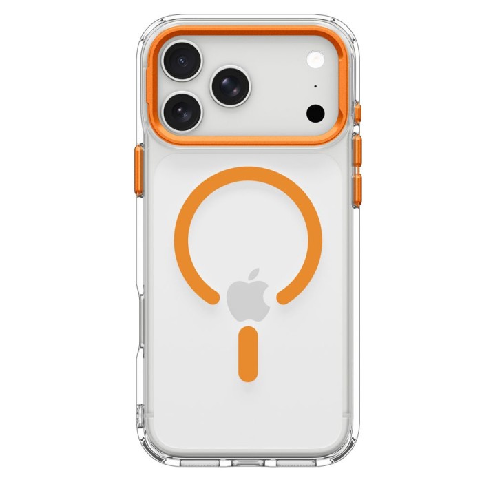 Spigen Ultra Hybrid Optik S MagSafe Case for iPhone 18 Pro Max / 17 Pro Max - Transparent Orange