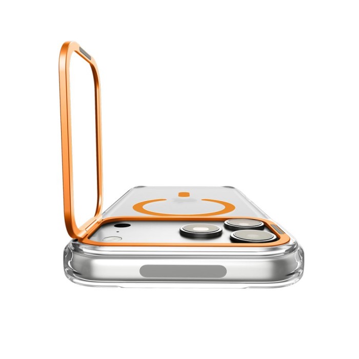 Spigen Ultra Hybrid Optik S MagSafe Case for iPhone 18 Pro Max / 17 Pro Max - Transparent Orange