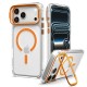 Spigen Ultra Hybrid Optik S MagSafe Case for iPhone 18 Pro / 17 Pro - Transparent Orange