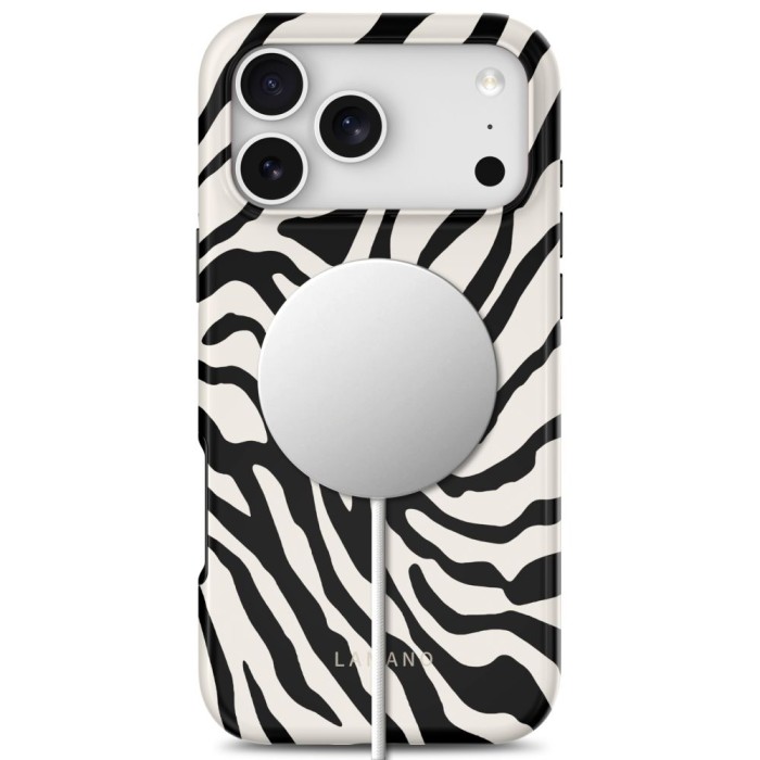 Tech-Protect Lamano MagSafe case for iPhone 18 Pro / 17 Pro - white and black