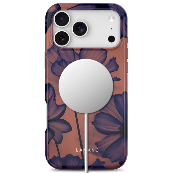 Tech-Protect Lamano MagSafe Case for iPhone 18 Pro Max / 17 Pro Max - Navy Blue/Brown