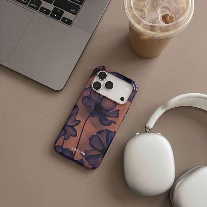 Tech-Protect Lamano MagSafe Case for iPhone 18 Pro Max / 17 Pro Max - Navy Blue/Brown