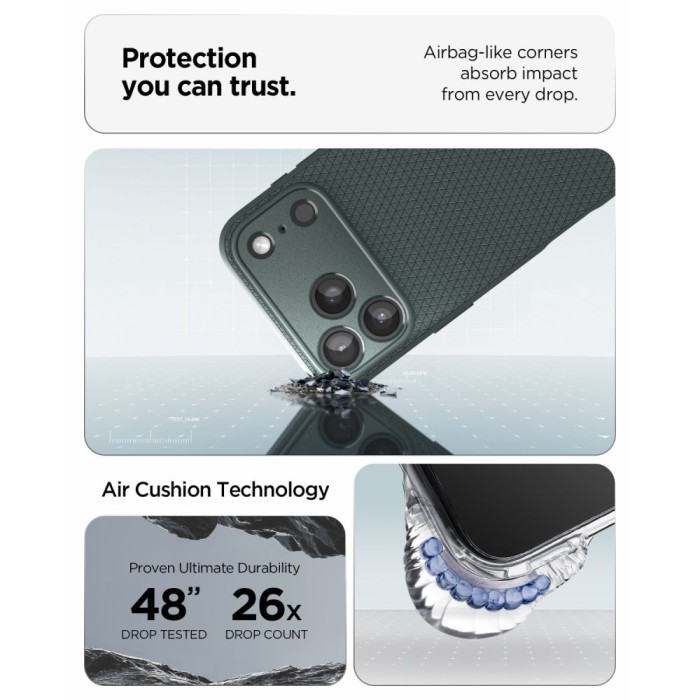 Spigen Liquid Air Case for iPhone 18 Pro Max / 17 Pro Max - Green