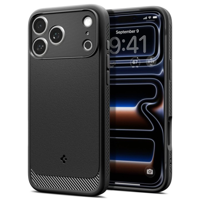 Spigen Rugged Armor MagSafe Case for iPhone 18 Pro Max / 17 Pro Max - Matte Black