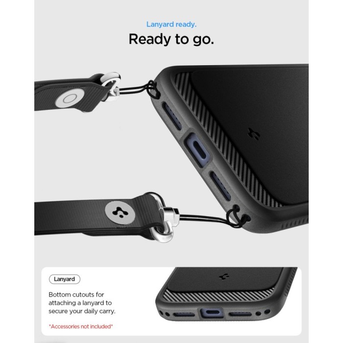 Spigen Rugged Armor MagSafe Case for iPhone 18 Pro Max / 17 Pro Max - Matte Black