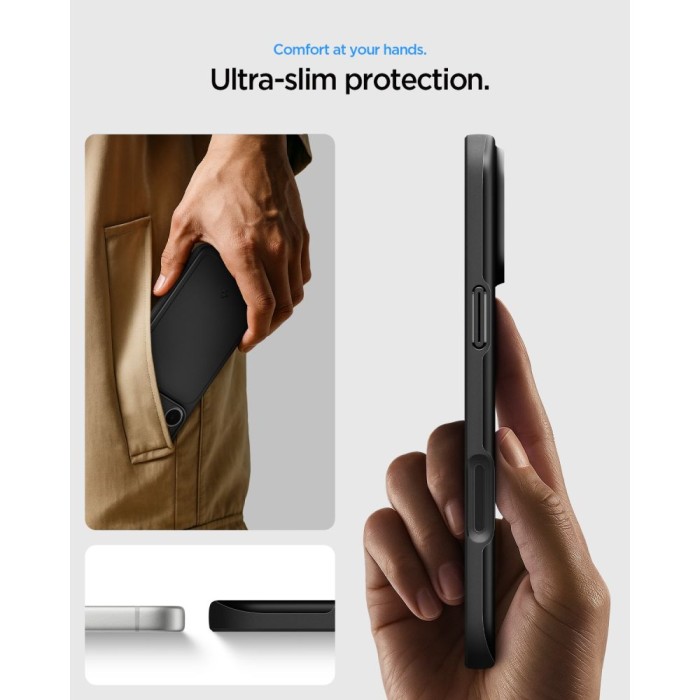 Spigen Thin Fit MagSafe Case for iPhone 18 Pro / 17 Pro - Black