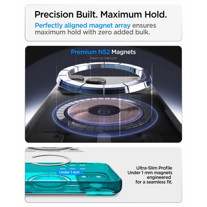 Spigen Ultra Hybrid MagSafe case for iPhone 18 Pro / 17 Pro - light blue