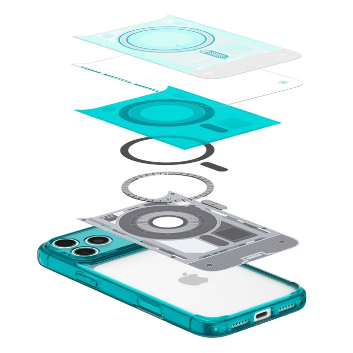 Spigen Ultra Hybrid MagSafe case for iPhone 18 Pro / 17 Pro - light blue