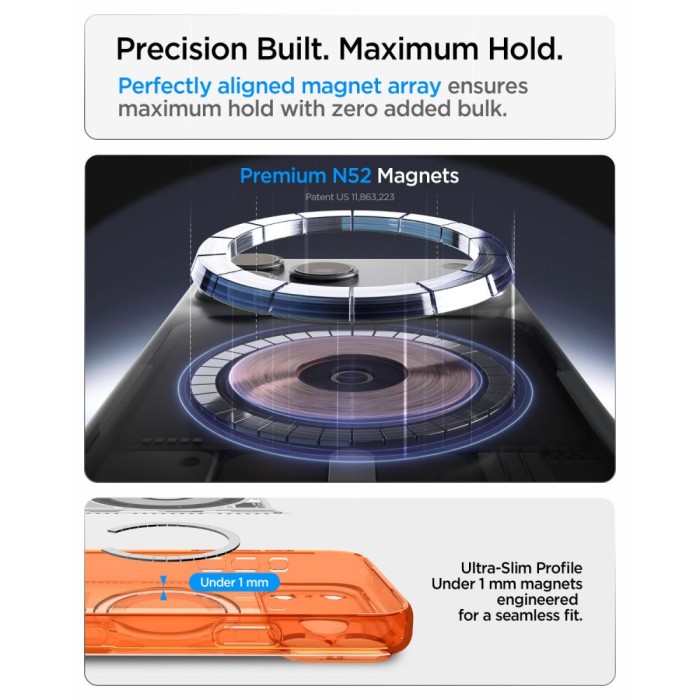 Spigen Ultra Hybrid MagSafe Case for iPhone 18 Pro / 17 Pro - Orange