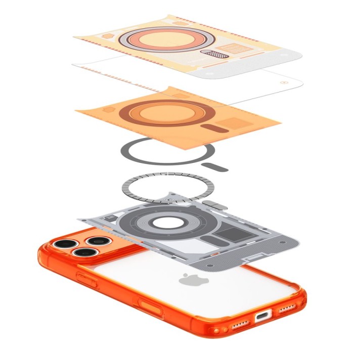 Spigen Ultra Hybrid MagSafe Case for iPhone 18 Pro / 17 Pro - Orange