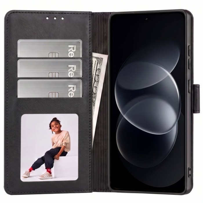 Tech-Protect Wallet Case for Xiaomi Redmi Note 17 Pro 5G - Matte Black