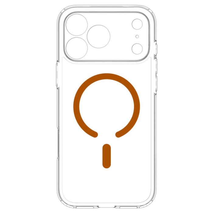 Spigen Ultra Hybrid MagSafe Case for iPhone 18 Pro / 17 Pro - Transparent Orange