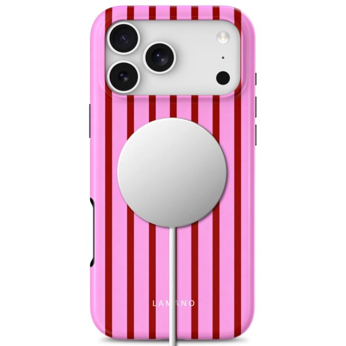 Tech-Protect Lamano MagSafe Case for iPhone 18 Pro / 17 Pro - Pink/Red
