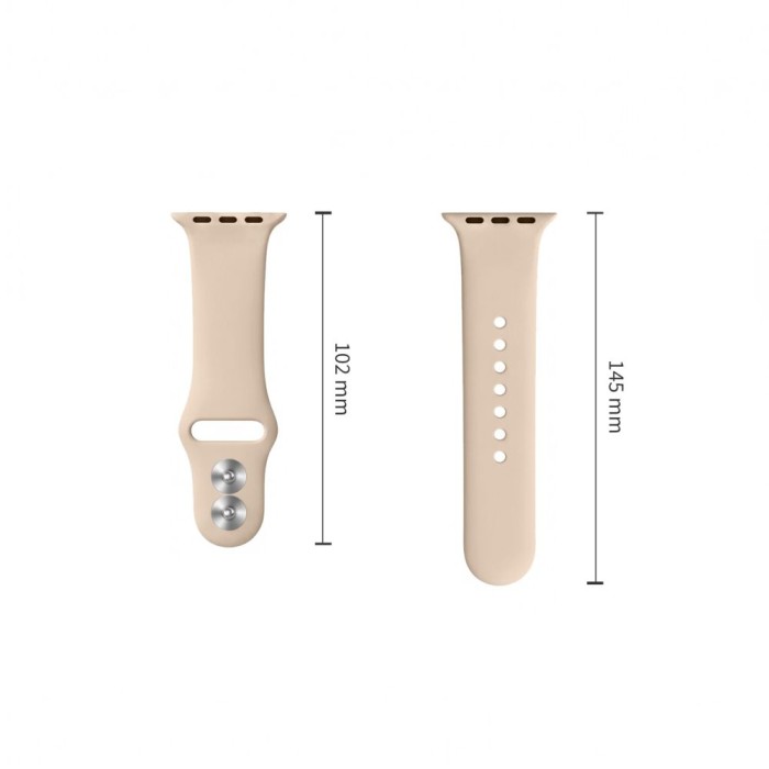 Tech-Protect Silicone Strap for Apple Watch 44 / 45 / 46 / 49 mm - Beige