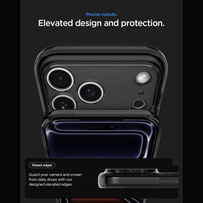 Spigen Ultra Hybrid MagSafe Zero One Case for iPhone 18 Pro / 17 Pro - Black