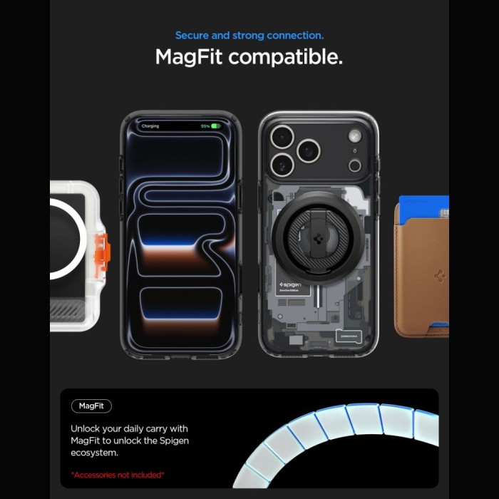 Spigen Ultra Hybrid MagSafe Zero One Case for iPhone 18 Pro / 17 Pro - Black