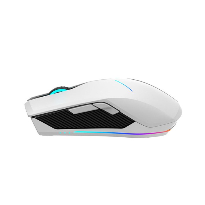 Machenike M721 Wireless Gaming Mouse 10000 DPI with RGB Backlight - White