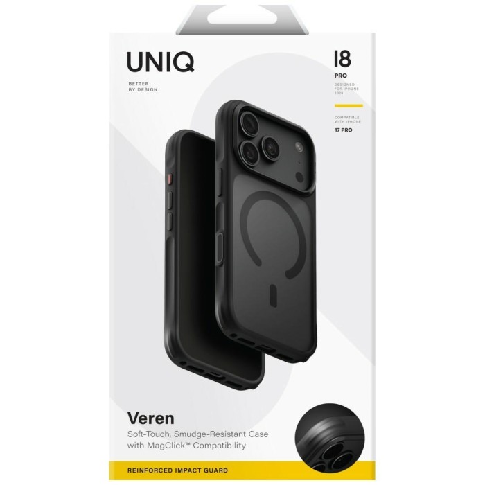 Uniq Veren Magclick Charging Case for iPhone 18 Pro Max / 17 Pro Max - White