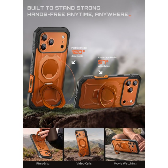 Supcase Grip Pro Mag MagSafe Case for iPhone 18 Pro Max / 17 Pro Max - Orange