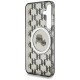 Karl Lagerfeld Button Karl&amp;amp;Choupette Heads On KL Pattern MagSafe Samsung Galaxy S25 Case Black