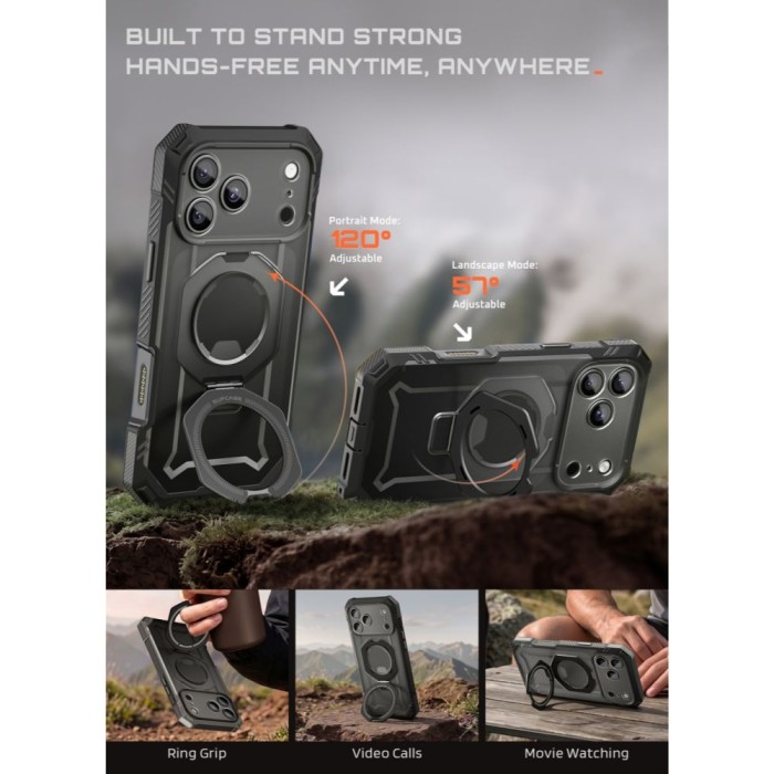 Supcase Grip Pro Mag MagSafe Case for iPhone 18 Pro Max / 17 Pro Max - Black