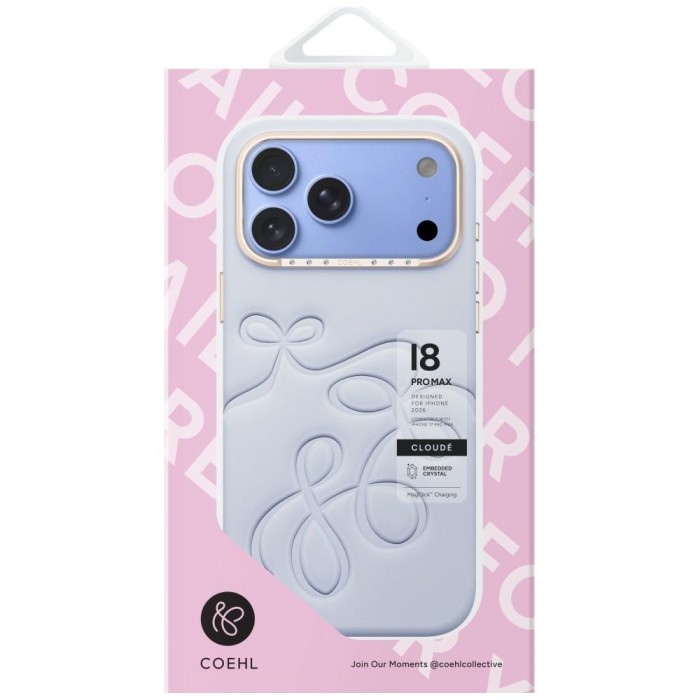 Uniq Coehl Cloude Magnetic Charging Case for iPhone 18 Pro Max / 17 Pro Max - Blue
