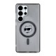 Karl Lagerfeld Button Choupette Head Printed Logo MagSafe Samsung Galaxy S25 Ultra case black