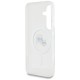 Karl Lagerfeld Button Case Karl &amp;amp; Choupette Heads Printed Logo MagSafe Samsung Galaxy S25 White
