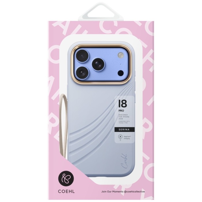 Uniq Coehl Serina Magnetic Charging Case for iPhone 18 Pro / 17 Pro - Blue