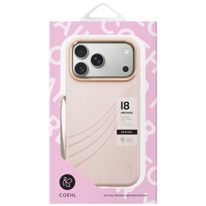 Uniq Coehl Serina Magnetic Charging Case for iPhone 18 Pro Max / 17 Pro Max - Pink