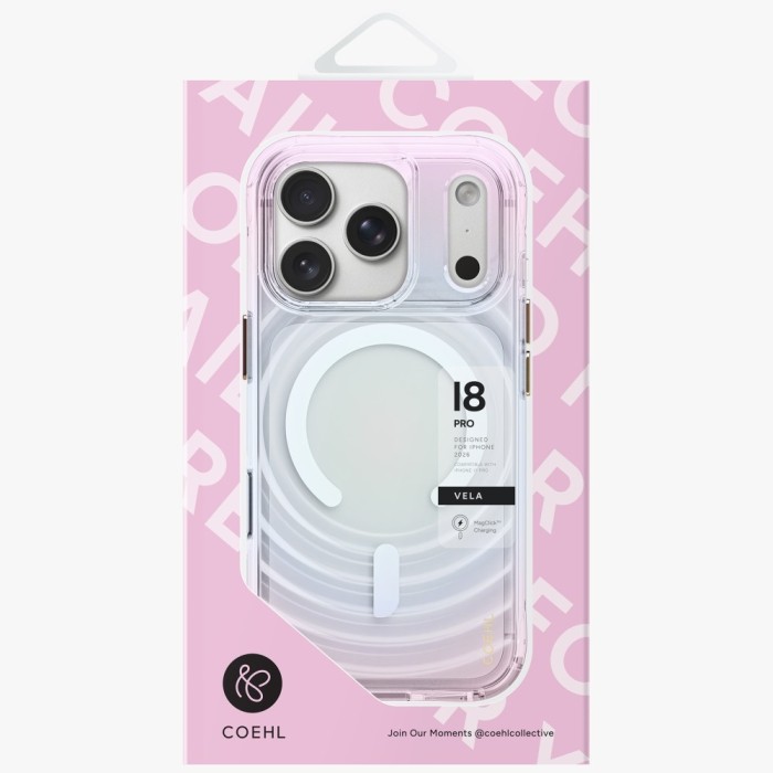 Uniq Coehl Vela Magnetic Charging Case for iPhone 18 Pro / 17 Pro - Multicolor