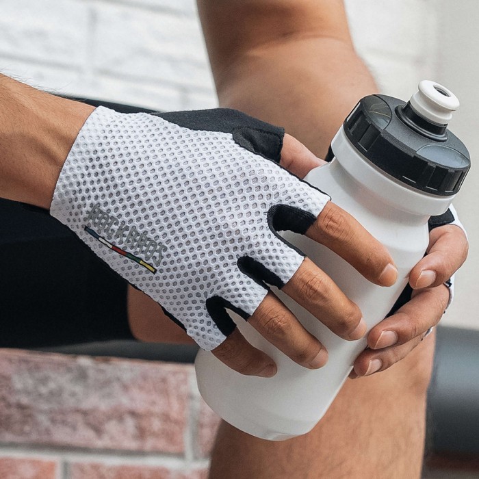 Rockbros TLS004 ROAD TO SKY Short Shock Absorbing Cycling Gloves S - White