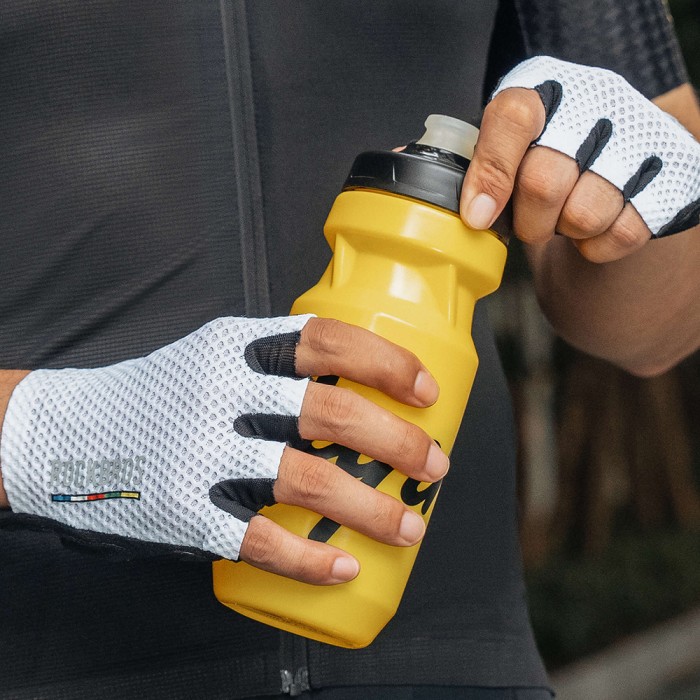 Rockbros TLS004 ROAD TO SKY Short Shock Absorbing Cycling Gloves L - White
