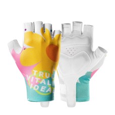 Rockbros S389 Women&amp;#39;s Short Shock Absorbing Cycling Gloves L - Multicolor