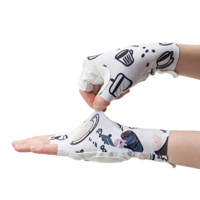 Rockbros S389 Women&amp;#39;s Short Shock Absorbing Cycling Gloves L - White