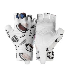 Rockbros S389 Women&amp;#39;s Short Shock Absorbing Cycling Gloves L - White