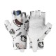 Rockbros S389 Women&amp;#39;s Short Shock Absorbing Cycling Gloves L - White