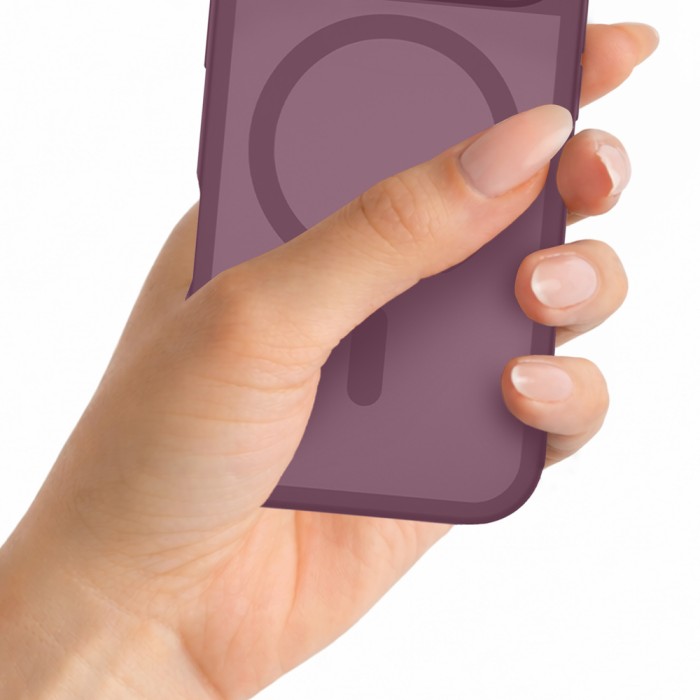 3mk Misty MagCase Deep Cherry case for iPhone 17 Pro/ 18 Pro - burgundy